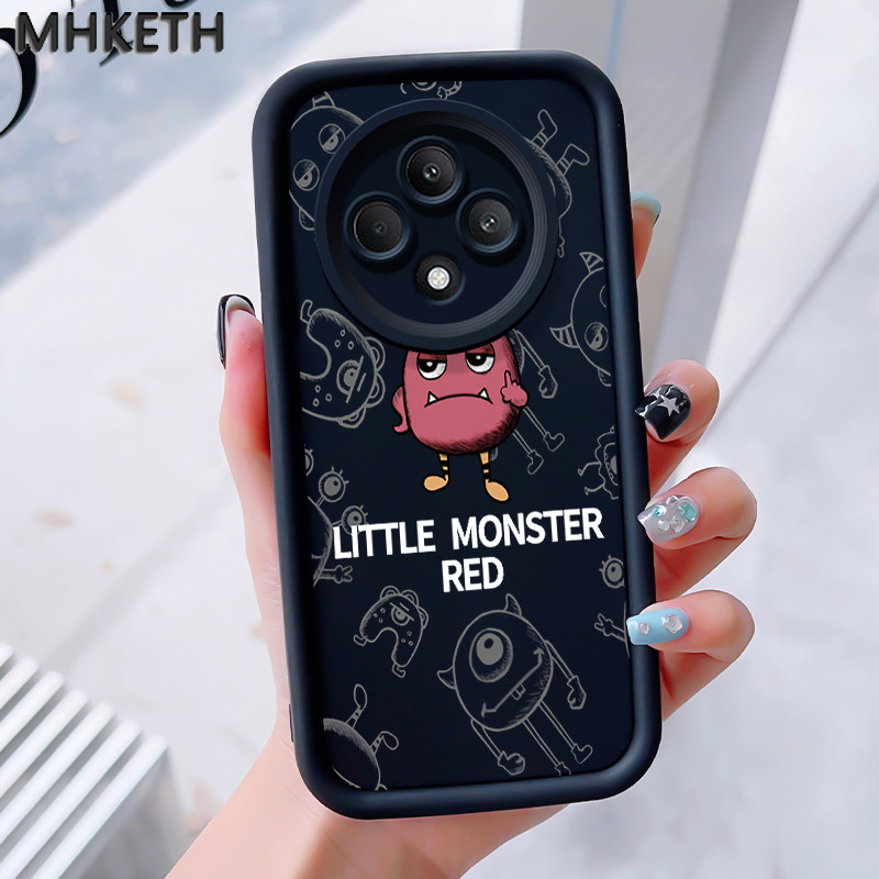 MHKEID เคสสำหรับ OPPO Reno 12F 4G Reno 12F 5G F27 5G เคสโทรศัพท์กันกระแทกลายการ์ตูนสัตว์ประหลาดส่วนบุคคล