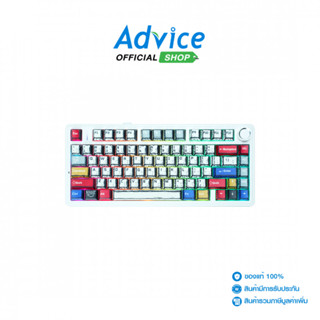 AULA WIRELESS/BLUETOOTH KEYBOARD (คีย์บอร์ด) F75 COMICS GREE…