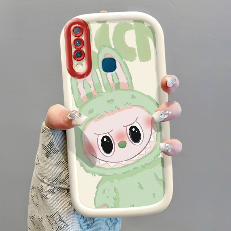 เคสสำหรับ VIVO Y12 Y15 Y17 Y11 2019 Y12i Y3 Y3s 2020 เคสโทรศัพท์สัตว์ประหลาดน่ารักสร้างสรรค์ป้องกันการตก