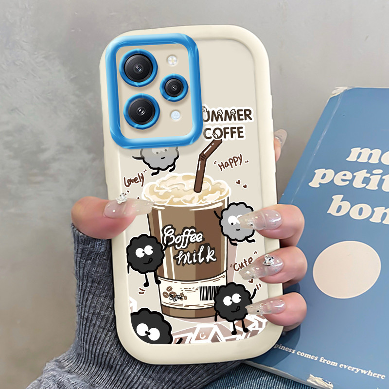 เคสสำหรับ Xiaomi Redmi 12 5G 12C 11A Note 12R 5G POCO M6 Pro 5G C55 เคสโทรศัพท์กาแฟฤดูร้อนกันกระแทกป้องกันการตก