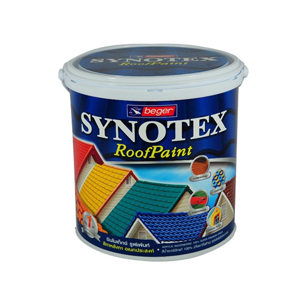 HomePro สีทาหลังคา  SYNOTEX #R3774 สีเขียวใบไม้ 1 แกลลอน แบรนด์ BEGER