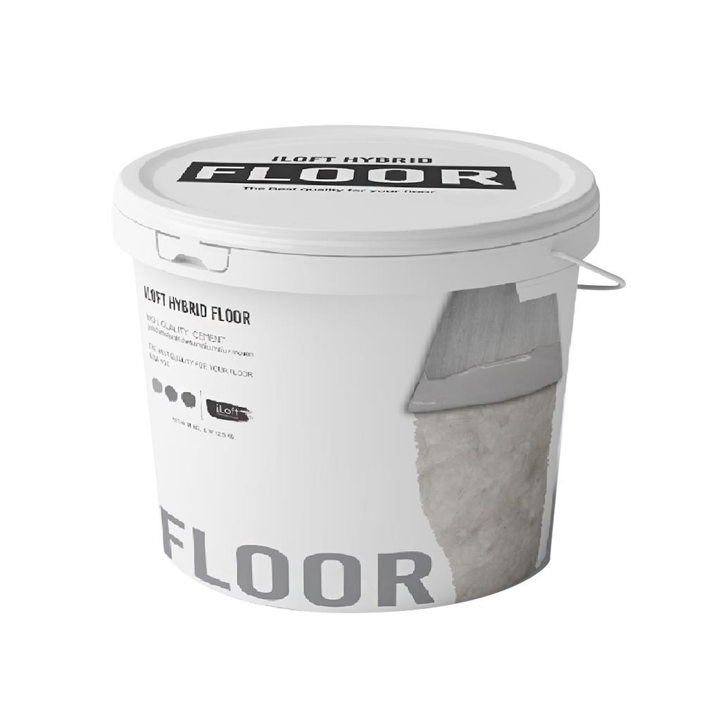 HomePro สีเท็กเจอร์  HYBRID FLOOR สีเทา #2 12 กก. แบรนด์ ILOFT