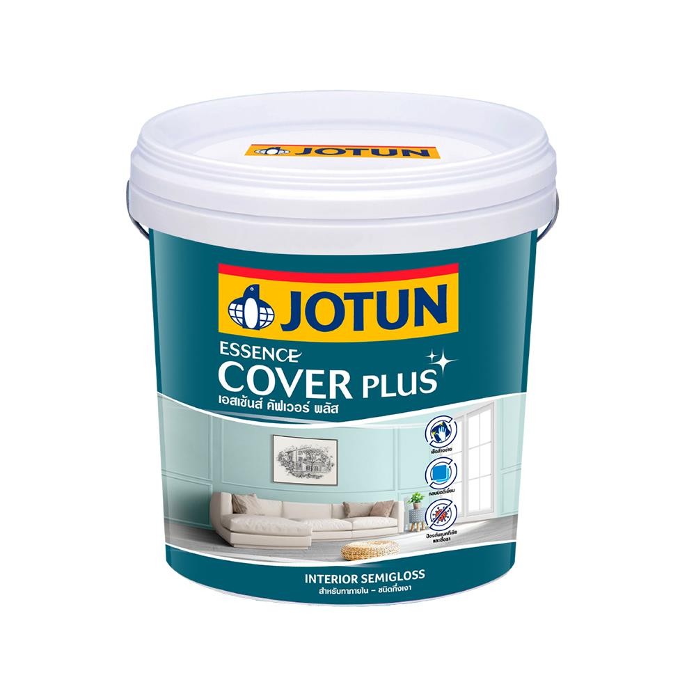 JOTUN สีน้ำทาภายใน ESSENCE COVER PLUS BASE A กึ่งเงา 9 ลิตร จัดส่งโดย HomePro