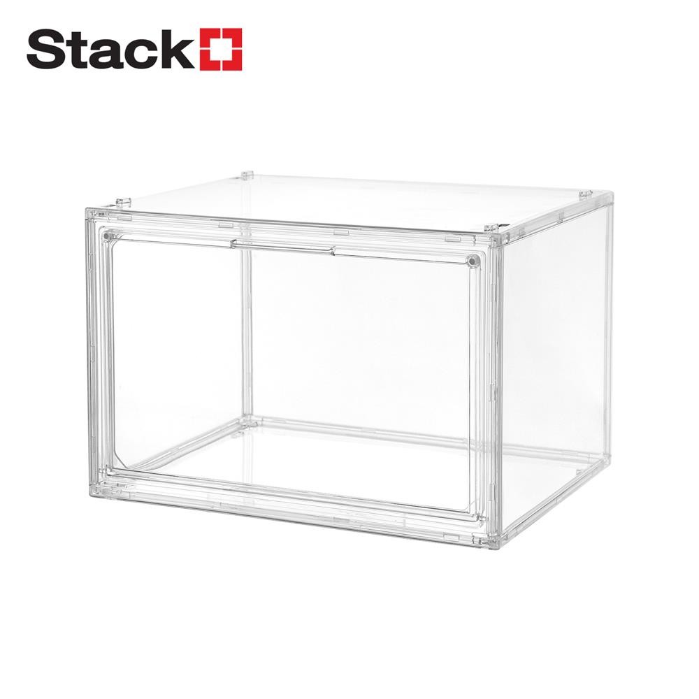 STACKO กล่องจัดเก็บฝาเปิด โมเดล KLEAR 36x27x24 ซม. สีใส จัดส่งโดย HomePro