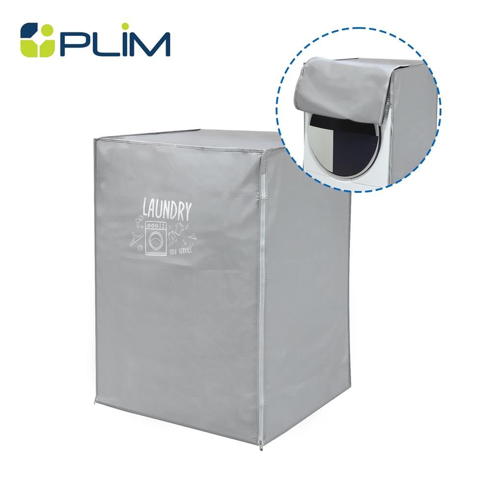 HomePro ถุงคลุมเครื่องซักผ้าฝาหน้า  WASH DRY SIZE M สีเทา แบรนด์ PLIM
