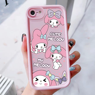 เคสสำหรับ iPhone 6 Plus 6s Plus 7 Plus 8 Plus SE 2020 X Xr Xs Max เคสโทรศัพท์กระต่ายน่ารักสามสีซิลิโคนกันกระแทก