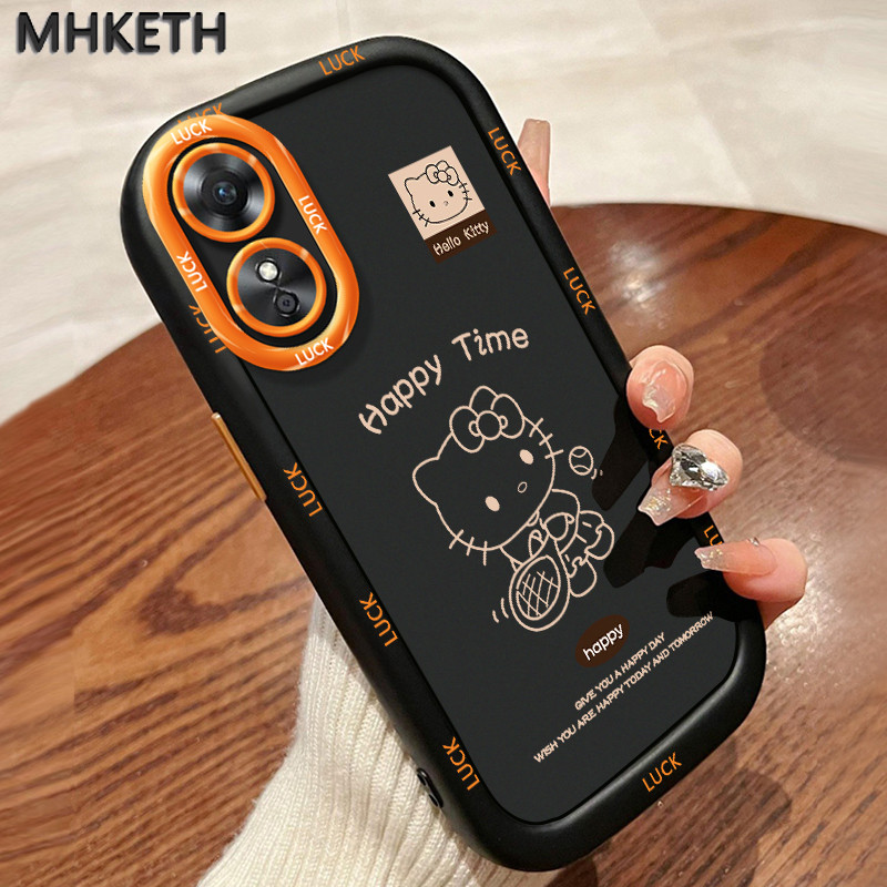 MHKETH เคสสำหรับ OPPO A17 A17K เคสโทรศัพท์ซิลิโคนออกแบบเองใหม่ - รูปที่ 4