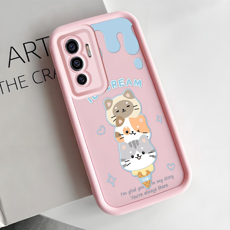 เคสสำหรับ VIVO V23E 4G V23E 5G Y75 เคสแมว
