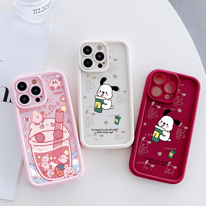 เคสสำหรับ Xiaomi Redmi A3 A3X POCO C61 เคสโทรศัพท์สัตว์น่ารักสามสีซิลิโคนกันกระแทก - รูปที่ 3