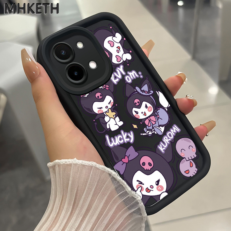 MHKETH เคสสำหรับ VIVO Y28 2024 เคสการ์ตูนน่ารักยอดนิยมเคสโทรศัพท์เคลื่อนไหว