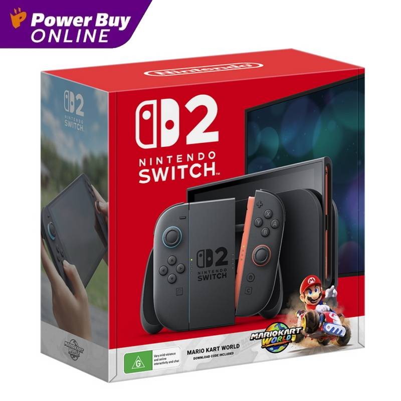 Nintendo Switch 2 เครื่องเกมคอนโซล + เกม Mario Kart World Bundle 256GB สีดำ รุ่น CONSOLE+MARIOKART