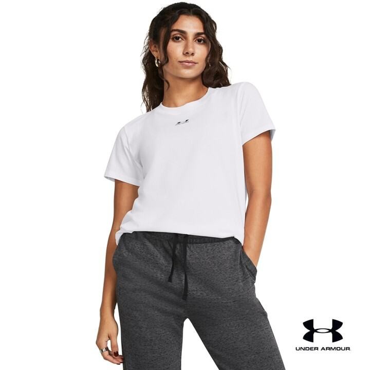 Under Armour เสื้อแขนสั้นสำหรับผู้หญิง UA Rival Core