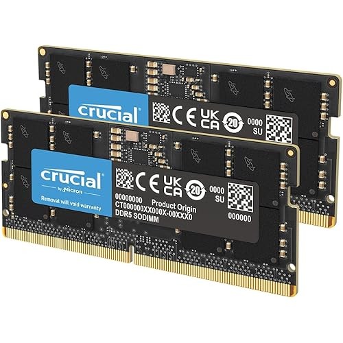 [Direct from JP] Crucial 128GB Kit (2x64GB) DDR5 RAM 5600MHz (or 5200MHz or 4800MHz) Laptop Memory K