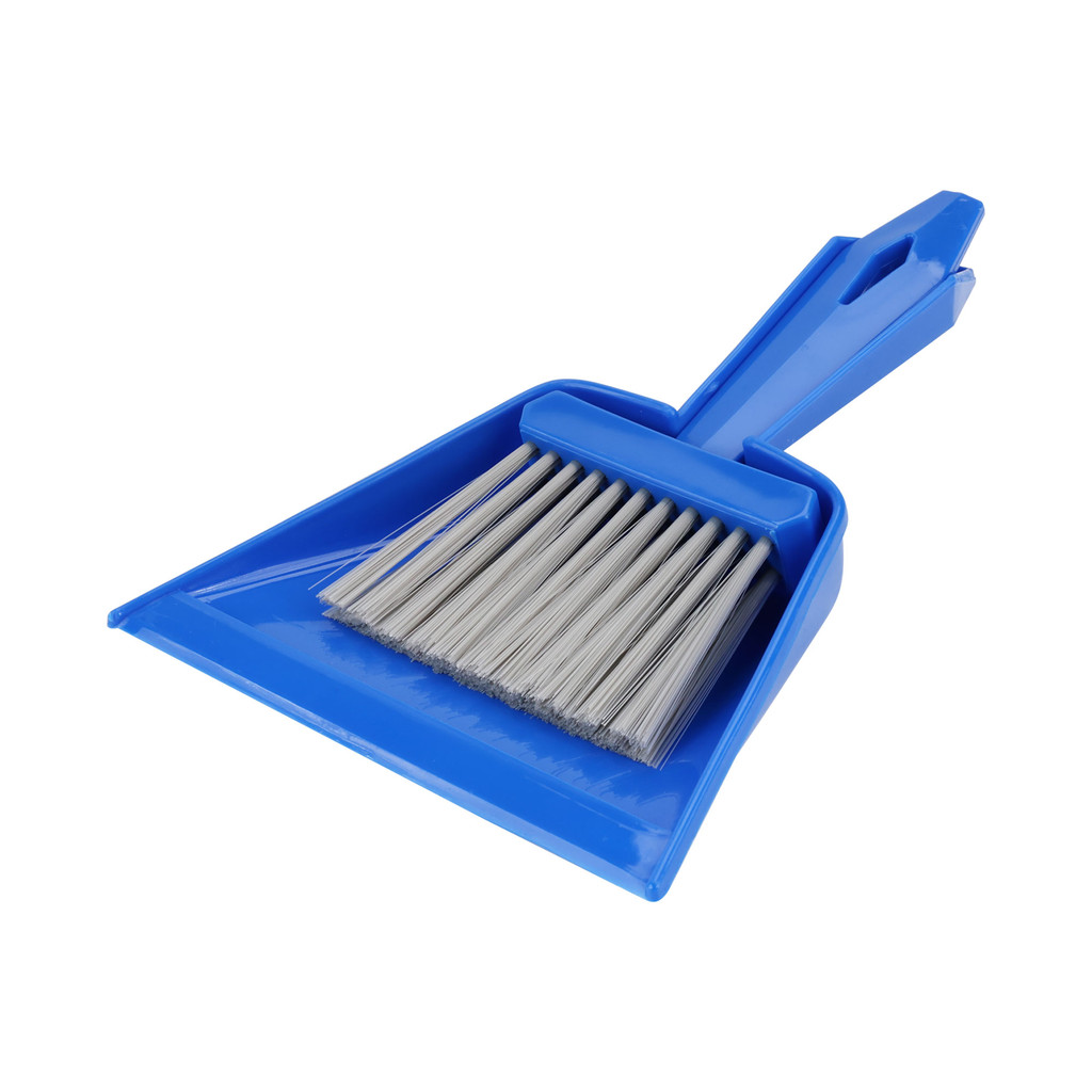 ชุดไม้กวาดด้ามสั้นพร้อมที่โกยผง KLEANER รุ่น C130013B สีน้ำเงิน
