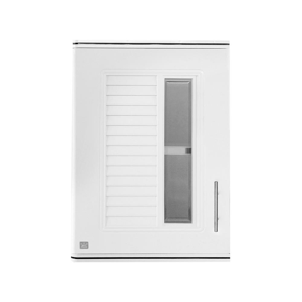 KING ตู้แขวนบานเดี่ยว ABS PLAT-NOVA 45x67.8 ซม. สีขาว จัดส่งโดย HomePro