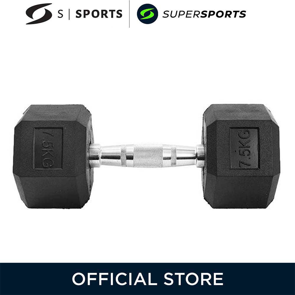 S SPORTS SC-RHD075 Rubber ดัมเบล 6 เหลี่ยม 7.5 กก.