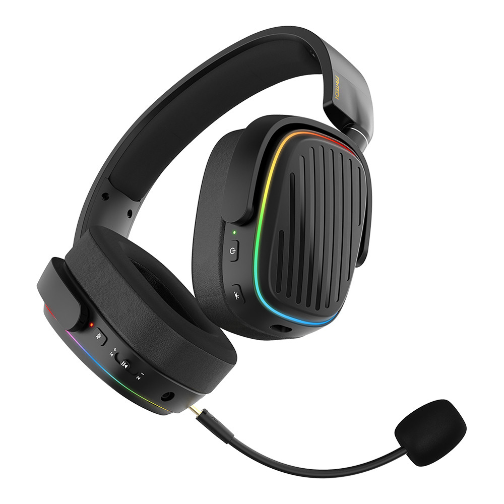 เฮดเซ็ท WIRELESS HEADSET (หูฟังไร้สาย) FANTECH WHG02 (BLACK)