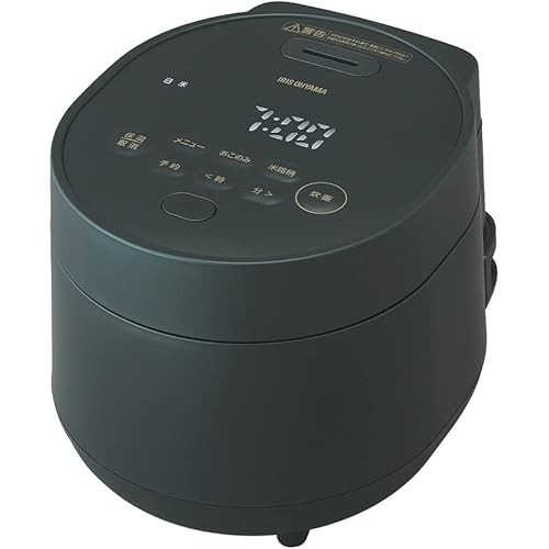 IRIS OHYAMA Iris Oyama หม้อหุงข้าว 3 ถ้วยสําหรับหนึ่งคนพร้อมเมนูทําอาหารอัตโนมัติและสูตรเว็บ อุณหภูม