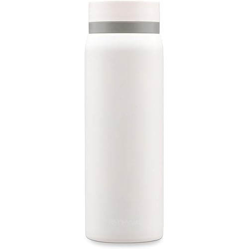 IRIS OHYAMA Iris Oyama ขวดน้ําสกรูแก้ว 500ml สีขาวควันช่วยให้อบอุ่นกว่า 70 องศาเซลเซียสและความเย็นภา