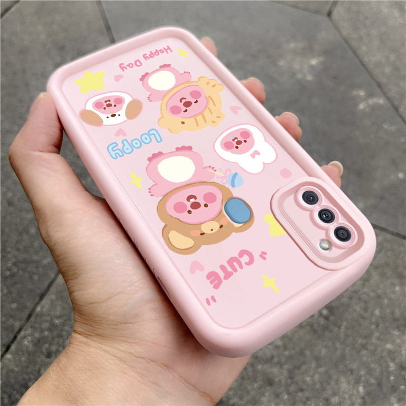 เคสสำหรับ Samsung A11 M11 เคสโทรศัพท์บีเวอร์สามสีซิลิโคนกันกระแทก