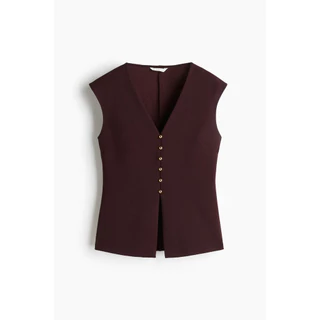 H&M(เอชแอนด์เอ็ม) เสื้อกั๊ก Interlock ผู้หญิง 1299851