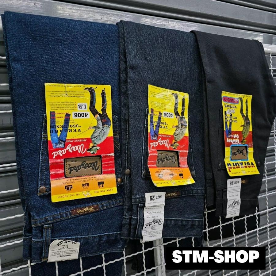 กางเกงยีนส์ผู้ชาย ลาย W ทรงกระบอก ผ้าไม่ยืดไซส์  28-44  (P47.0) - รูปที่ 4