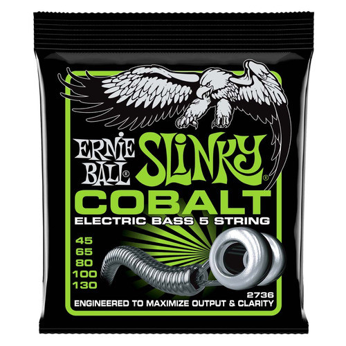 ERNIE BALL ERNIE BALL 2736 Bass String 5 Strings 45-130 5-STRING COBALT SLINKY