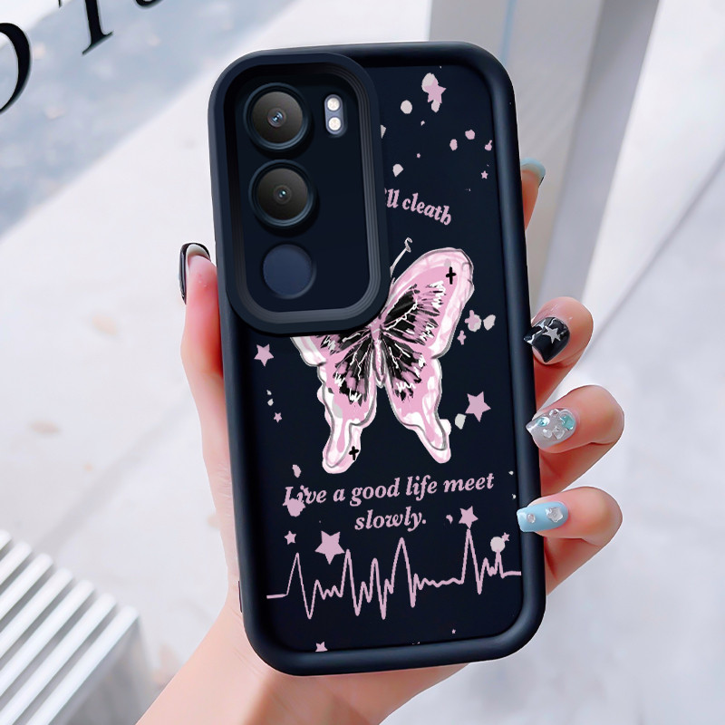 เคสสำหรับ VIVO Y19s Y29 5G เคสโทรศัพท์มนุษย์อวกาศสามสีซิลิโคนกันกระแทก