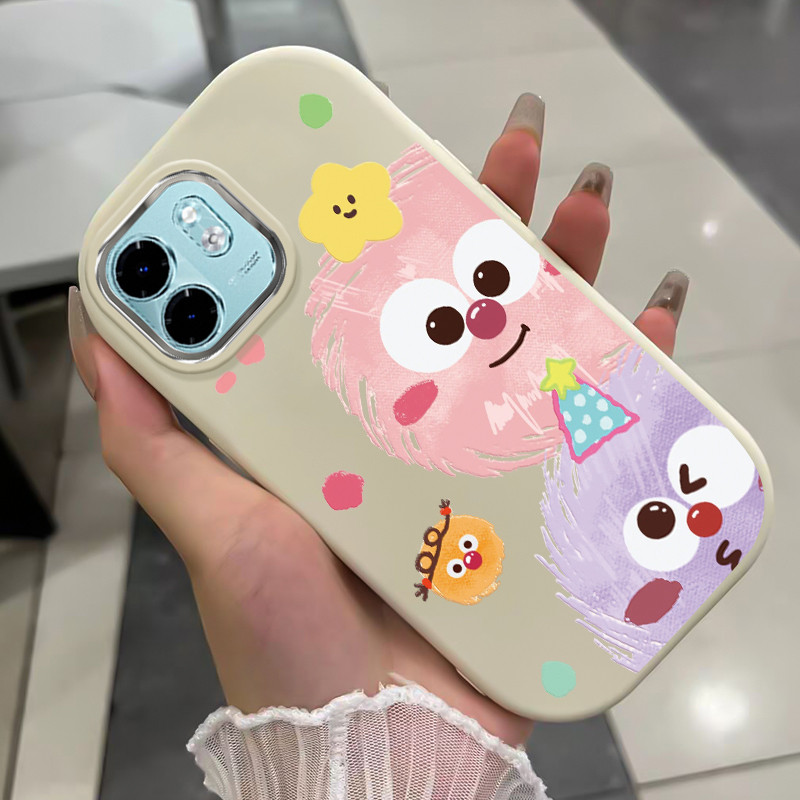 เคสสำหรับ Infinix Smart 9 Smart 9 HD Hot 50i เคสโทรศัพท์สัตว์ประหลาดกันกระแทกกลมและอ้วน