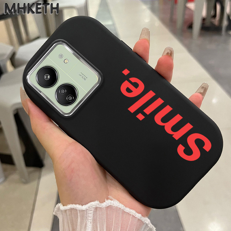 MHKETH เคสสำหรับ Xiaomi Redmi 13C POCO C65 เคสโทรศัพท์ซิลิโคนกันกระแทกระดับไฮเอนด์เรียบง่ายและมีสไตล์