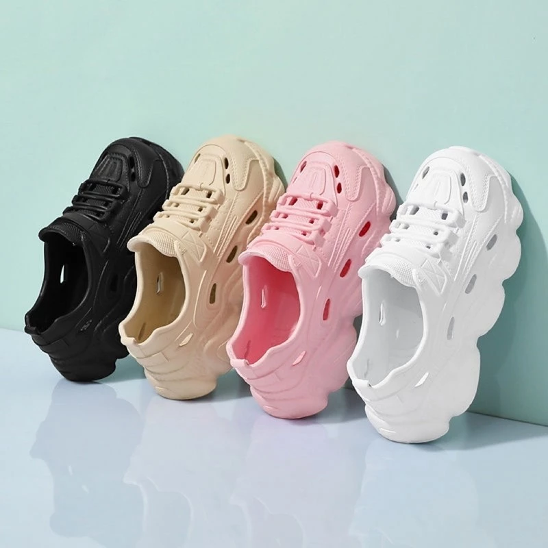 Tikp5 รองเท้าแตะหุ้มข้อ วัสดุยางEVA ใส่สบาย เบานุ่มนิ่มรองเท้าสูง 3.5cm มีช่องลม คาถูกมาก1751267990154