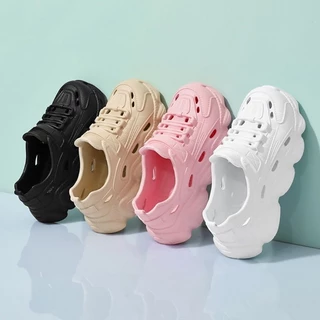 Tikp5 รองเท้าแตะหุ้มข้อ วัสดุยางEVA ใส่สบาย เบานุ่มนิ่มรองเท้าสูง 3.5cm มีช่องลม คาถูกมาก1751267990154