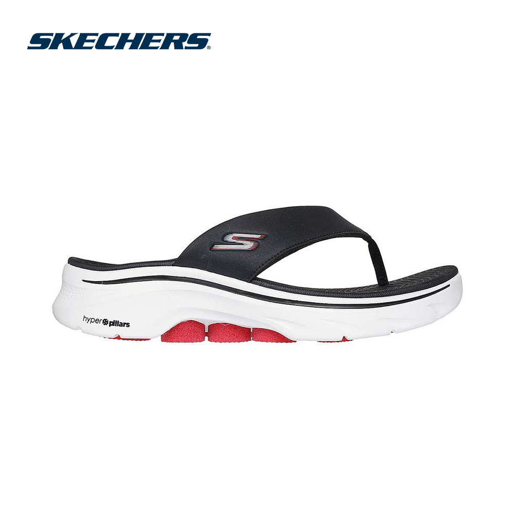 Skechers สเก็ตเชอร์ส รองเท้าแตะผู้ชาย Men GOwalk 7 Sandal On-the-GO Sandals Shoes - 229293-BKRD