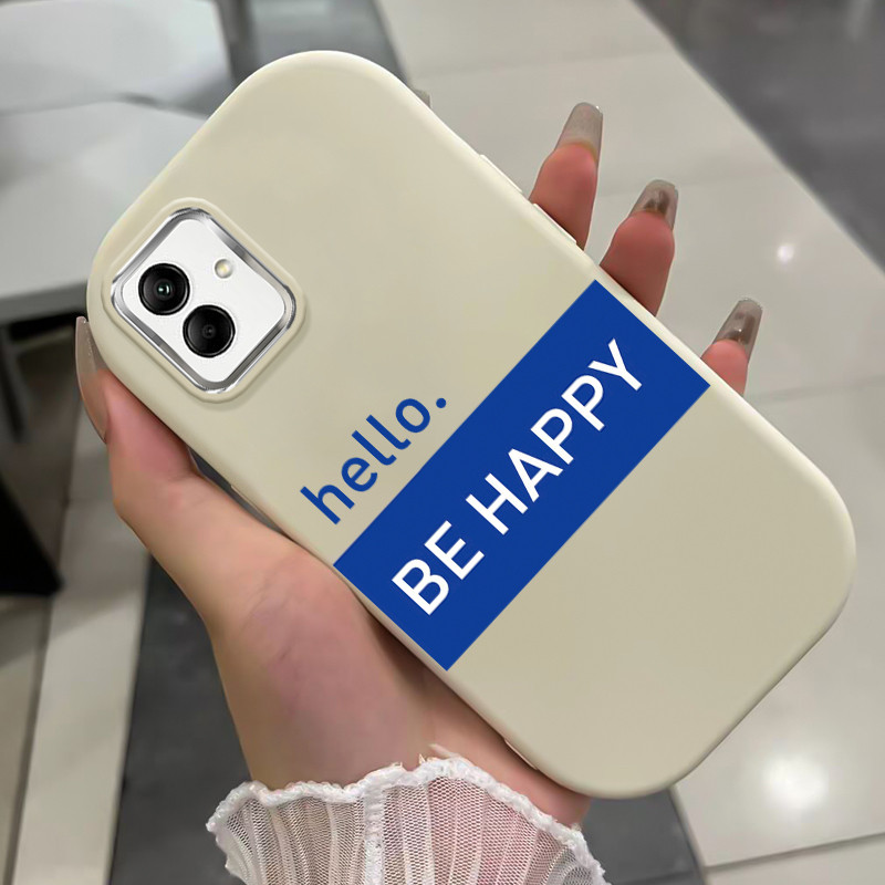 เคสสำหรับ Samsung Galaxy A04 M04 F04 A04E เคสโทรศัพท์คําบุคลิกภาพกันกระแทกกลมและอ้วน