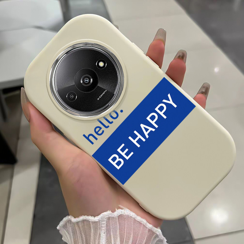 เคสสำหรับ Xiaomi Redmi A3 A3X POCO C61 เคสโทรศัพท์คําบุคลิกภาพกันกระแทกกลมและอ้วน