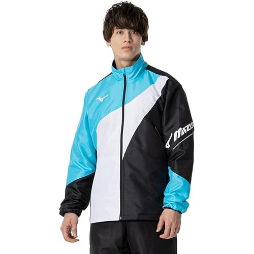 Mizuno Tennis Wear Active Warmer Jacket เก็บความร้อน กันน้ํา 62Mea502 สีดํา X สีฟ้า Atoll Xs
