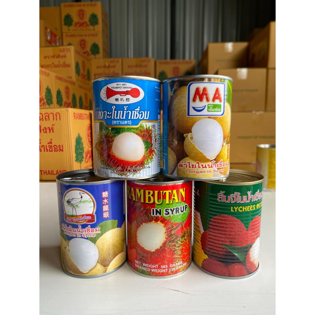 ผลไม้​กระป๋อง​รวมชุด5กระป๋อง ชุด1