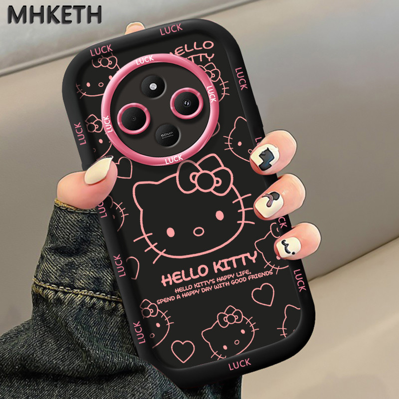 MHKETH เคสสำหรับ Xiaomi Redmi 14C 5G A4 5G A14R 5G POCO C75 5G POCO M7 5G เคสมือถือลายแมวน่ารักและเป็นที่นิยม