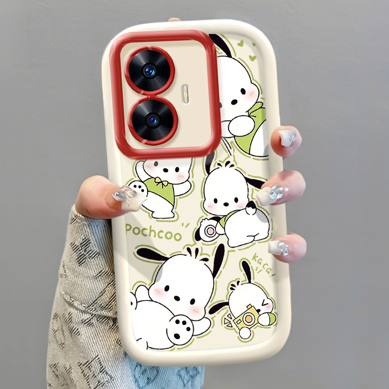 เคสสำหรับ Realme C55 C33 Narzo N55 เคสโทรศัพท์สุนัขกระต่ายกันกระแทก
