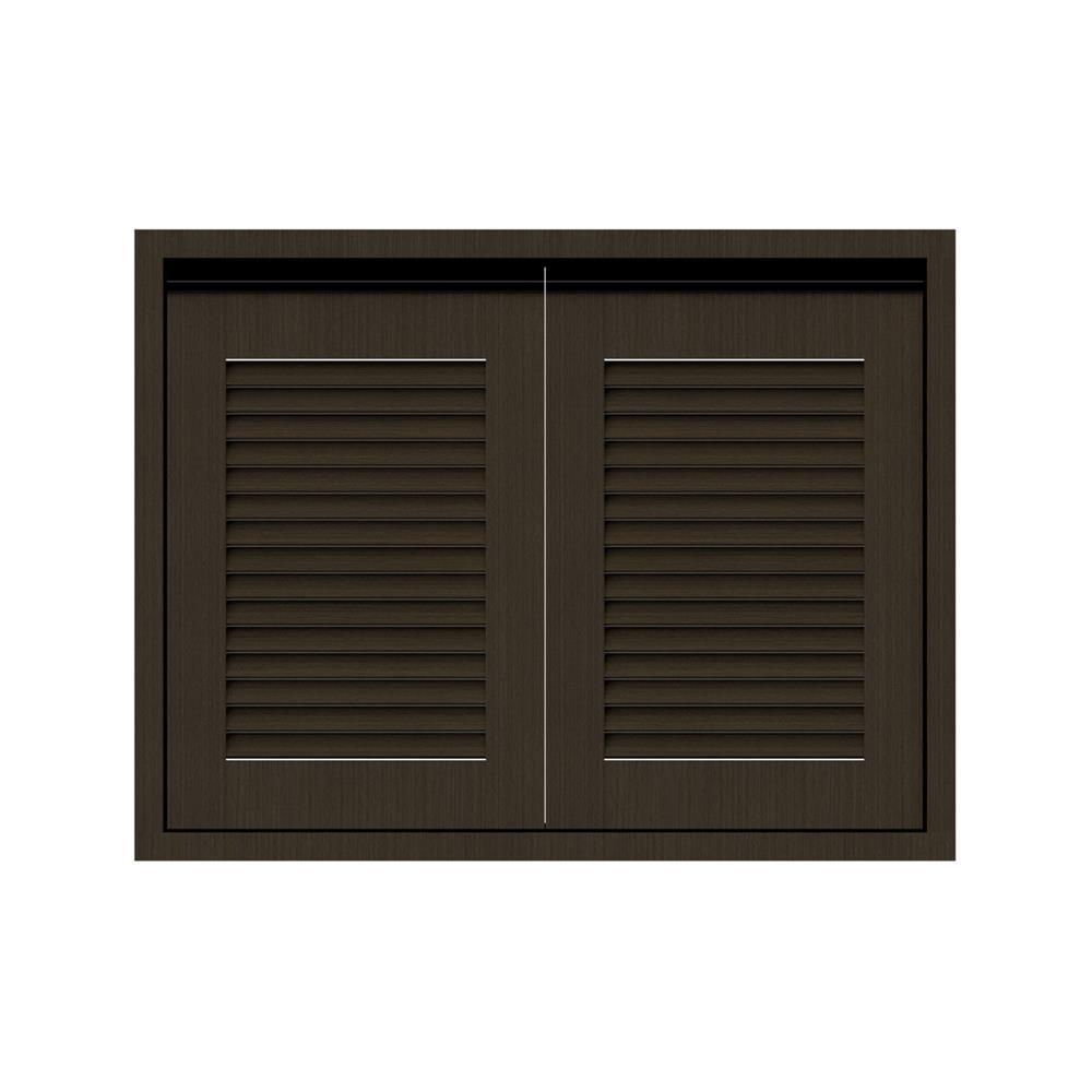 JUPITER หน้าบานคู่เกล็ดเต็ม SILKY BROWN 87x67 ซม. สีน้ำตาล จัดส่งโดย HomePro