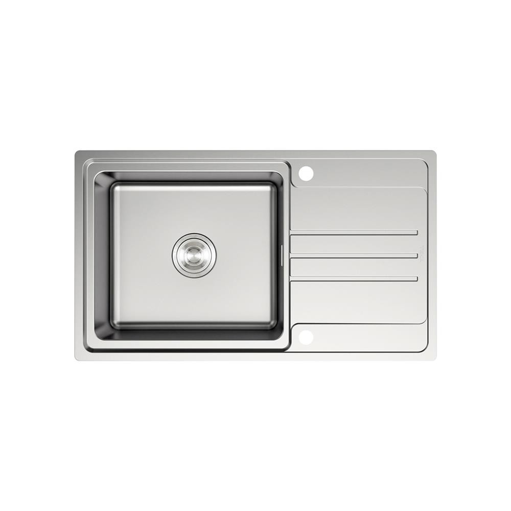 HomePro ซิงค์ฝัง 1 หลุม 1 ที่พัก  TT 86 1B1D สีเงิน แบรนด์ TEKA