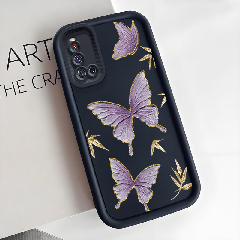 เคสสำหรับ VIVO V19 เคสโทรศัพท์ลายผีเสื้อ