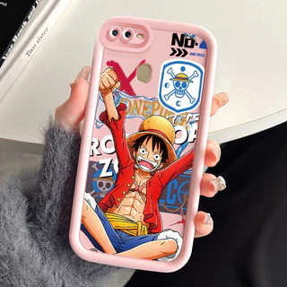 เคสสำหรับ OPPO A7 A5s A12 A12S A11k เคสโทรศัพท์ตัวเอกอนิเมะสามสีซิลิโคนกันกระแทก