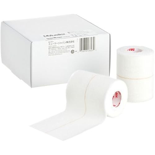 Mueller Stretch Mtape Premium 76mm Pack of 4 Fixation Tape Small 23603 สีขาว
