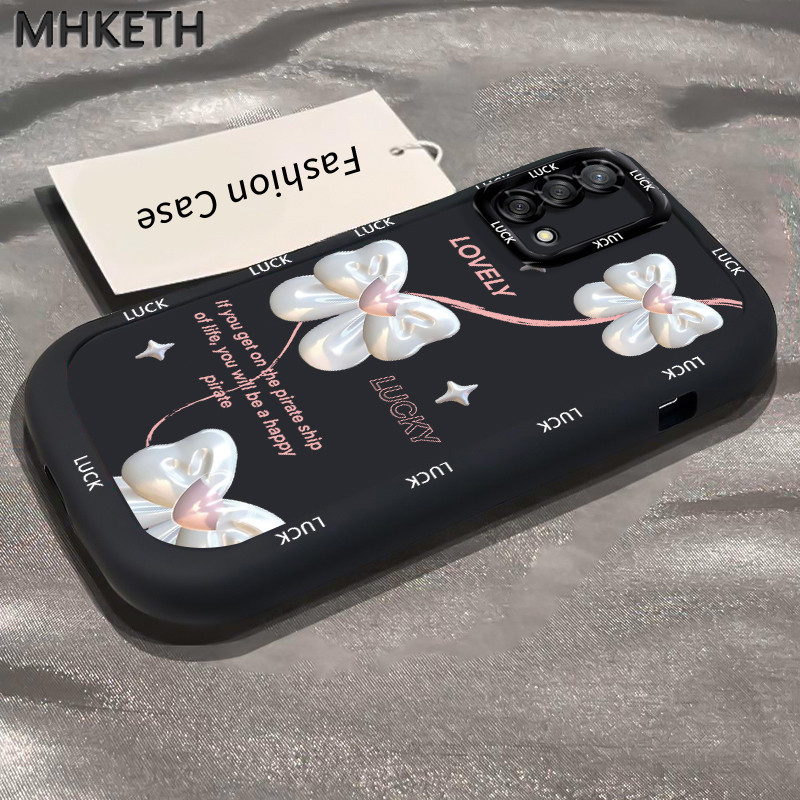 MHKETH เคสสำหรับ OPPO A74 A95 F19 F19s Reno 6 Lite เคสโทรศัพท์รูปโบว์สวยของผู้หญิงขายดีแบบใหม่ - รูปที่ 3