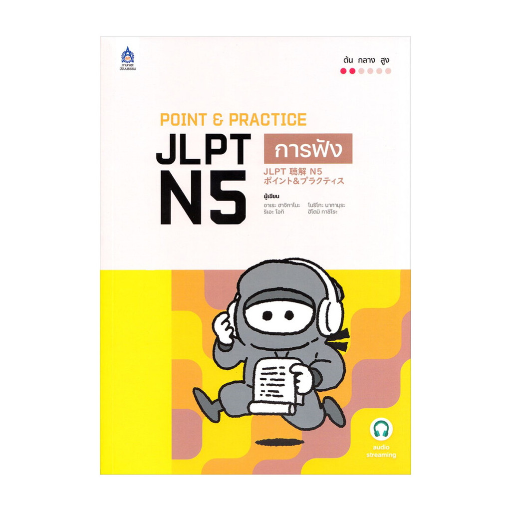 หนังสือ POINT & PRACTICE JLPT N5 การฟัง ฉ.Audio ผู้แต่ง โนริโกะ นากามุระ,ฮิโตมิ ทาชิโระ, หนังสือภาษา