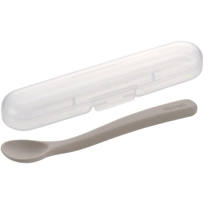 Richell Tri Soup Easy Scooping Baby Food Spoon (Case Included) 1 Piece, 5 Months and UpDirectly from