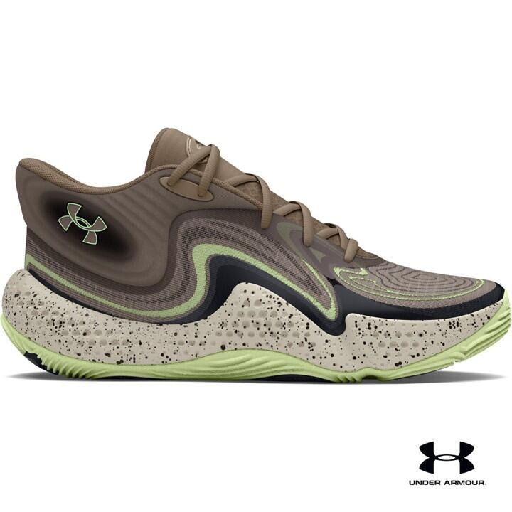 Under Armour รองเท้าบาสเกตบอล UA Spawn 6 Mid Camo ยูนิเซ็กส์