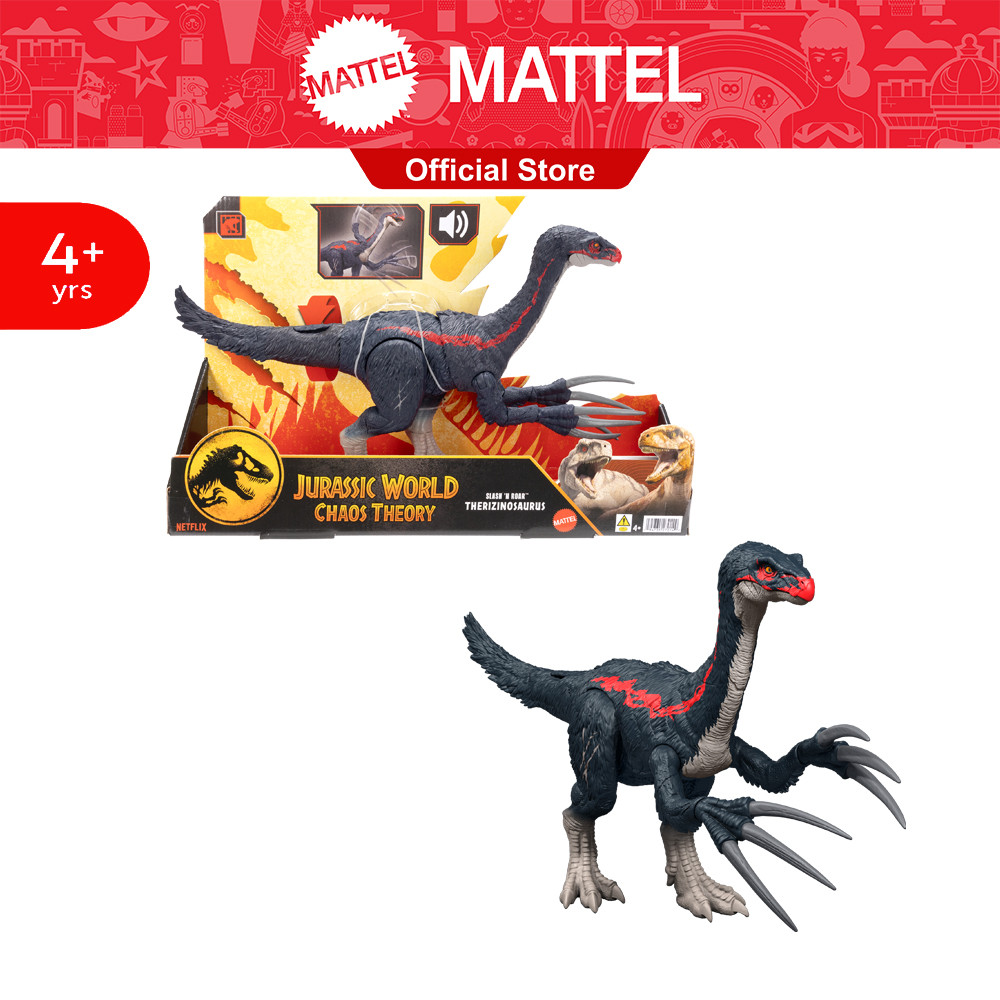 Jurassic World Slash N Roar Therizinosaurus Figure, Attack & Sound จูราสิคเวิล์ด ไดโนเสาร์ เทอริซิโนซอรัส มีเสียง JCG16