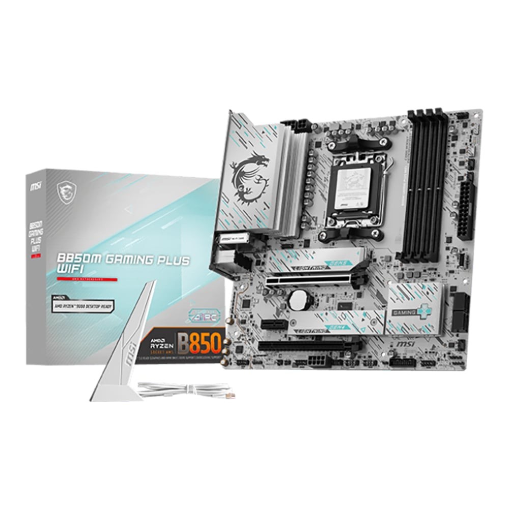MAINBOARD (เมนบอร์ด) MSI B850M GAMING PLUS WIFI - AMD SOCKET AM5 DDR5 MICRO-ATX เมนบอร์ด